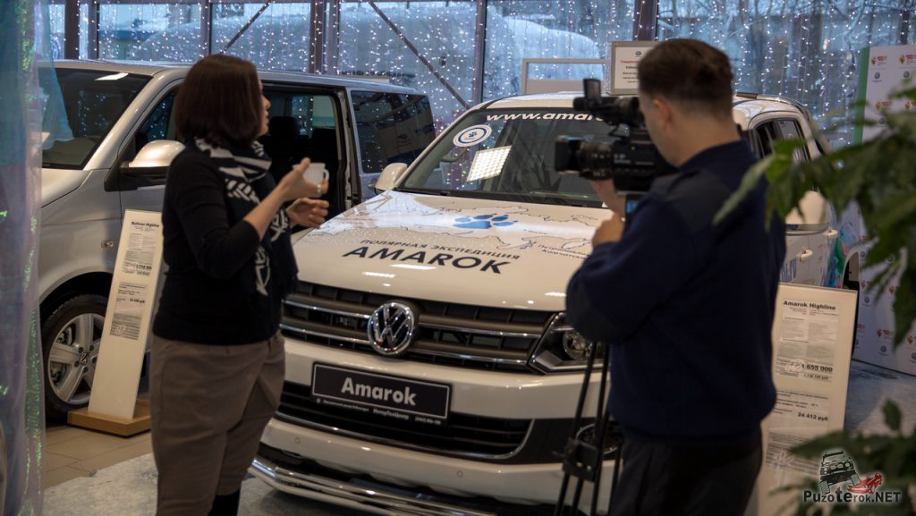 Новый VolksWagen Amarok в салоне