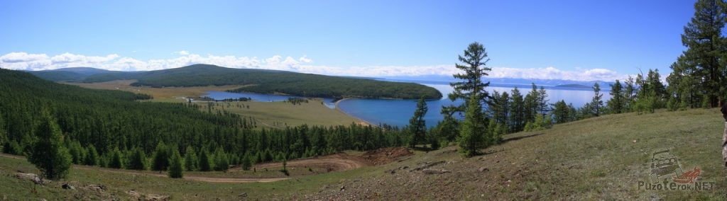 Вид на озеро Хубсугул, красивые места