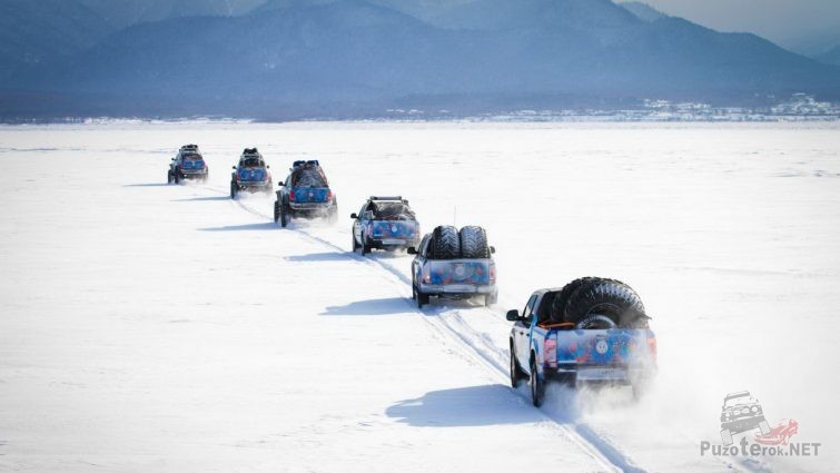 Амароки на больших колёсах в полярной экспедиции