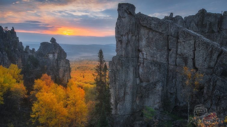 Инзерские Зубчатки на закате