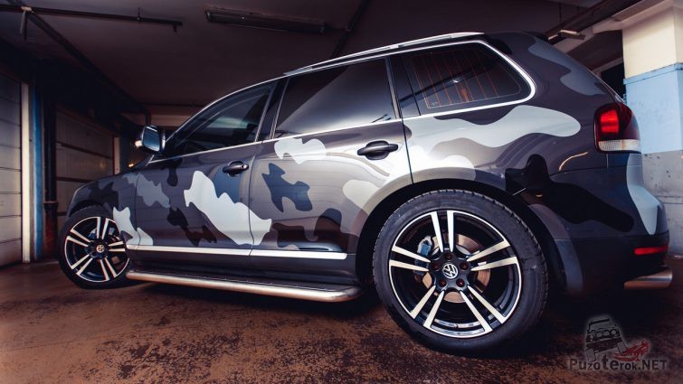 Volkswagen Touareg камуфляжной раскраски