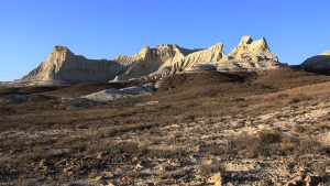 Скалы в степи Казахстана