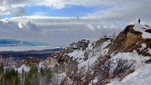 Жигулёвские горы ранней зимой