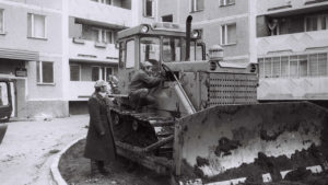 Архивное фото военных-ликвидаторов последствий аварии, 1986 год