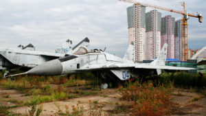 Брошенный МиГ-29 близ Щёлковских новостроек