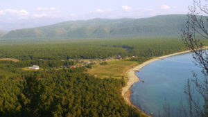 Посёлок Давша на берегу Байкала
