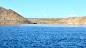 Вид с озера на мини-отель