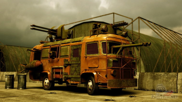 Автобус выживальщика для зомби апокалипсиса